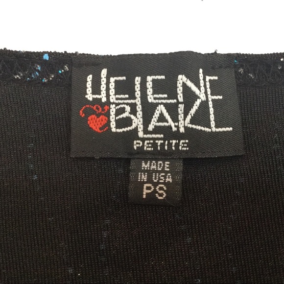 HELEN BLAKE Dressy Sparkle Top PETITE Small PS NWT - Picture 7 of 7